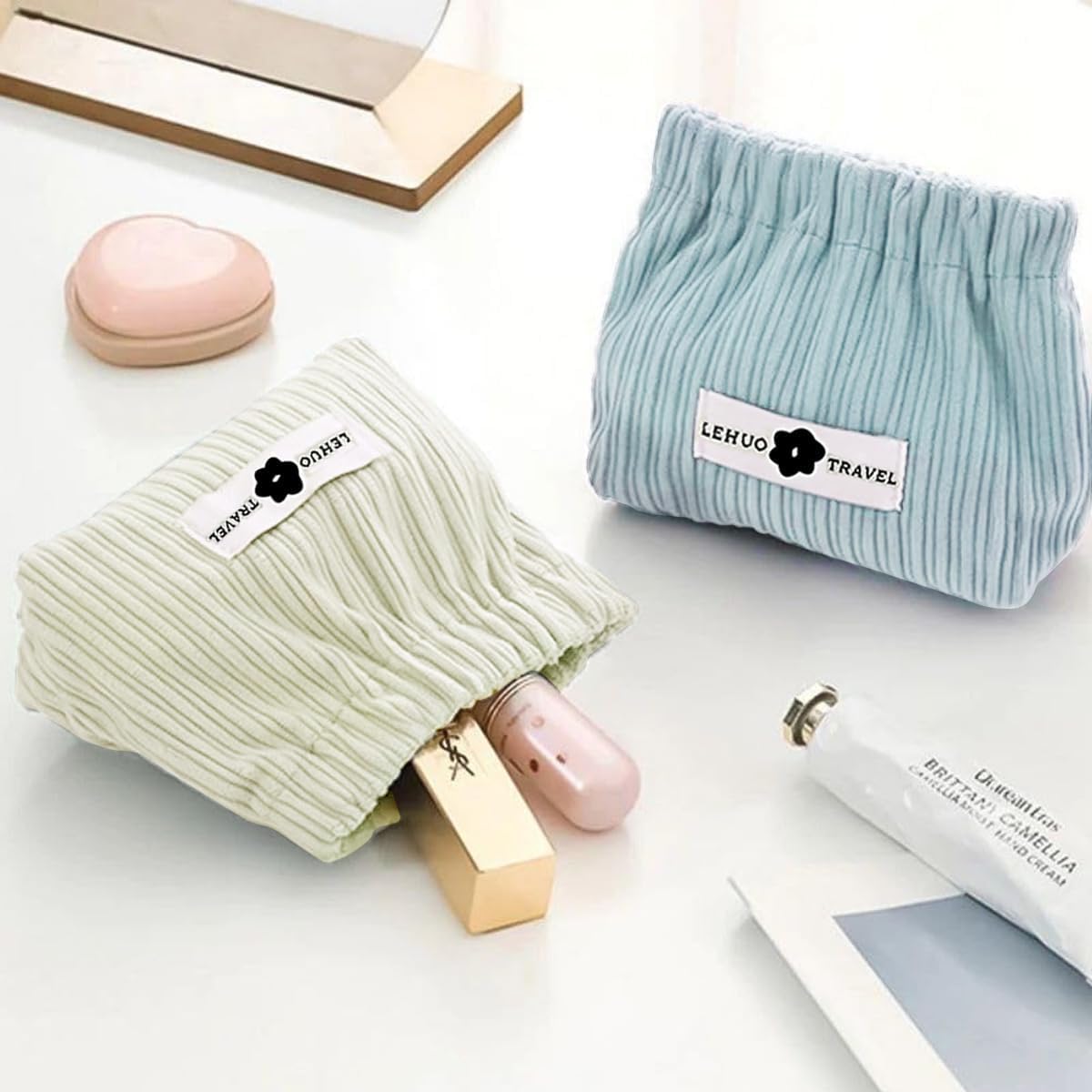 Corduroy Elastic Storage Bag