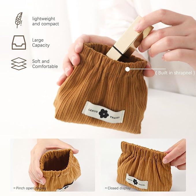 Corduroy Elastic Storage Bag