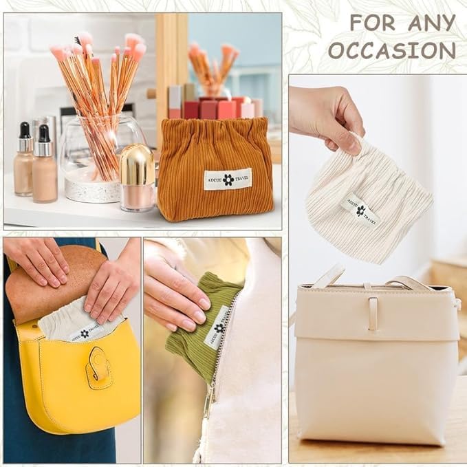Corduroy Elastic Storage Bag
