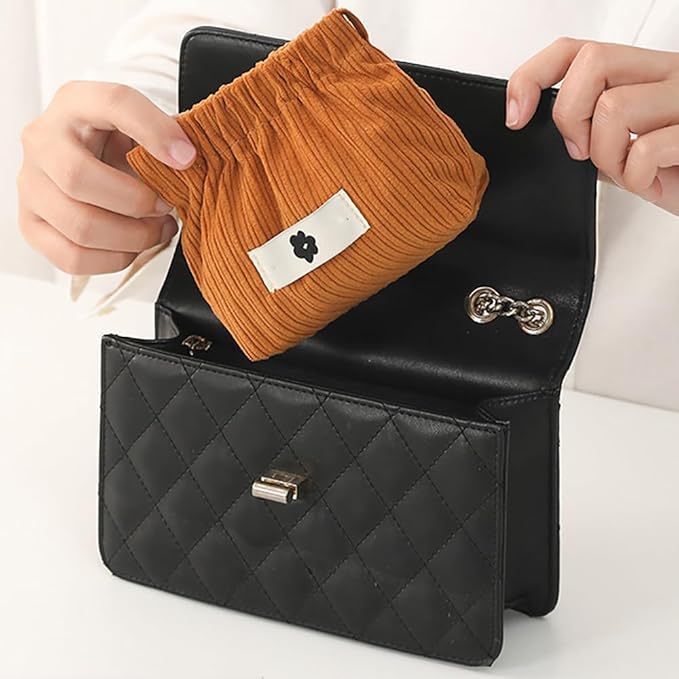 Corduroy Elastic Storage Bag
