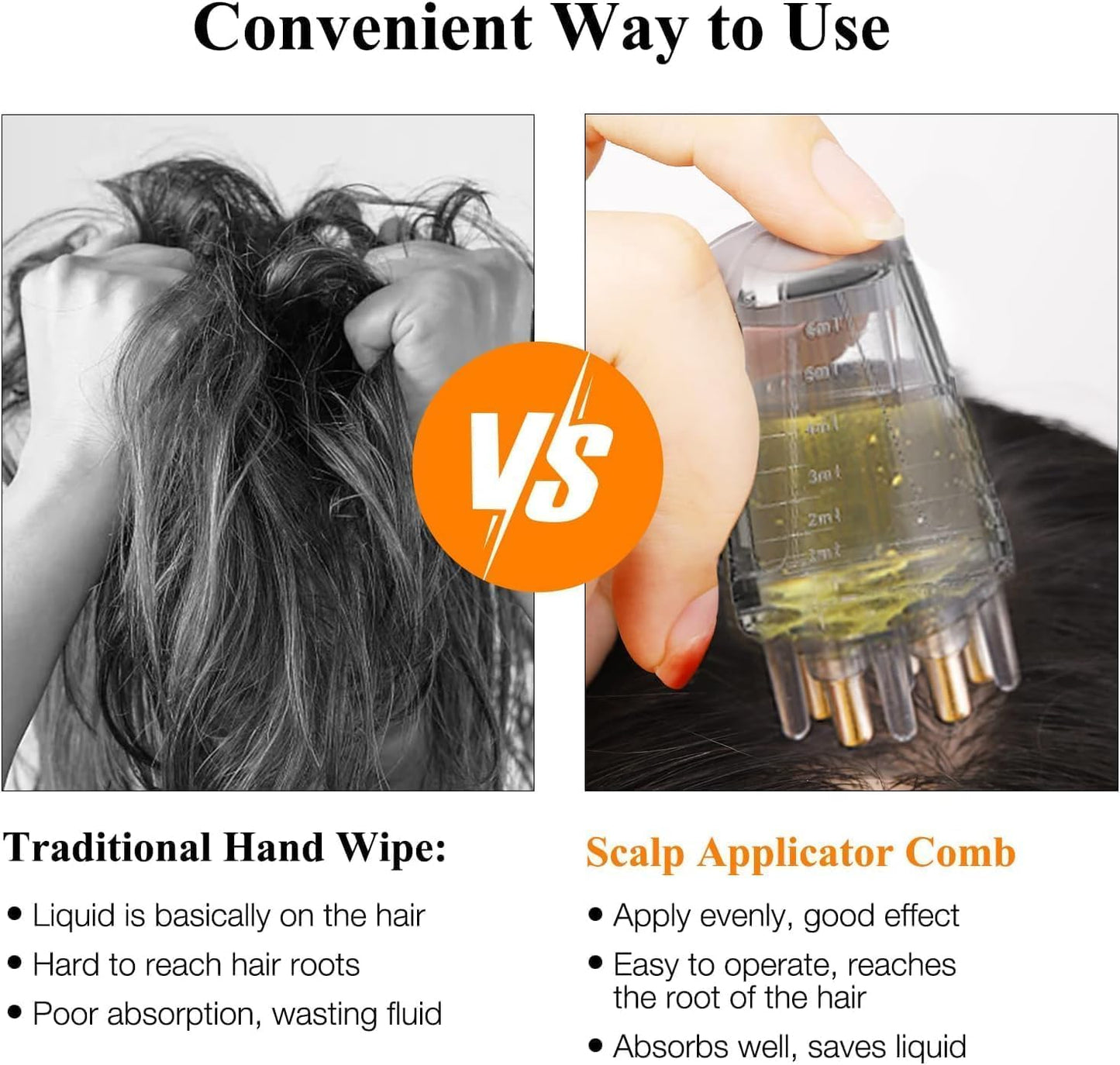Hair Oil Applicator for Scalp Massager