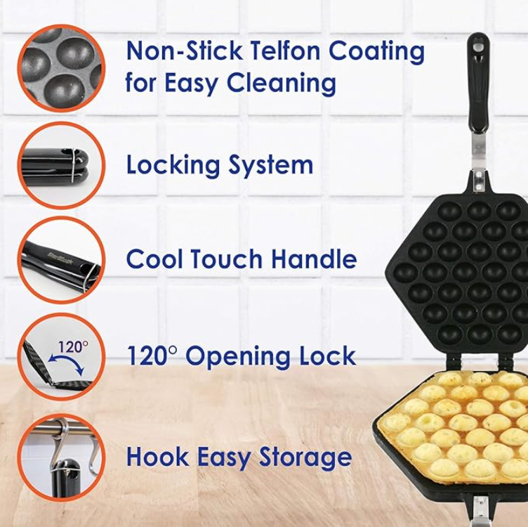Bubble Waffle Maker Pan