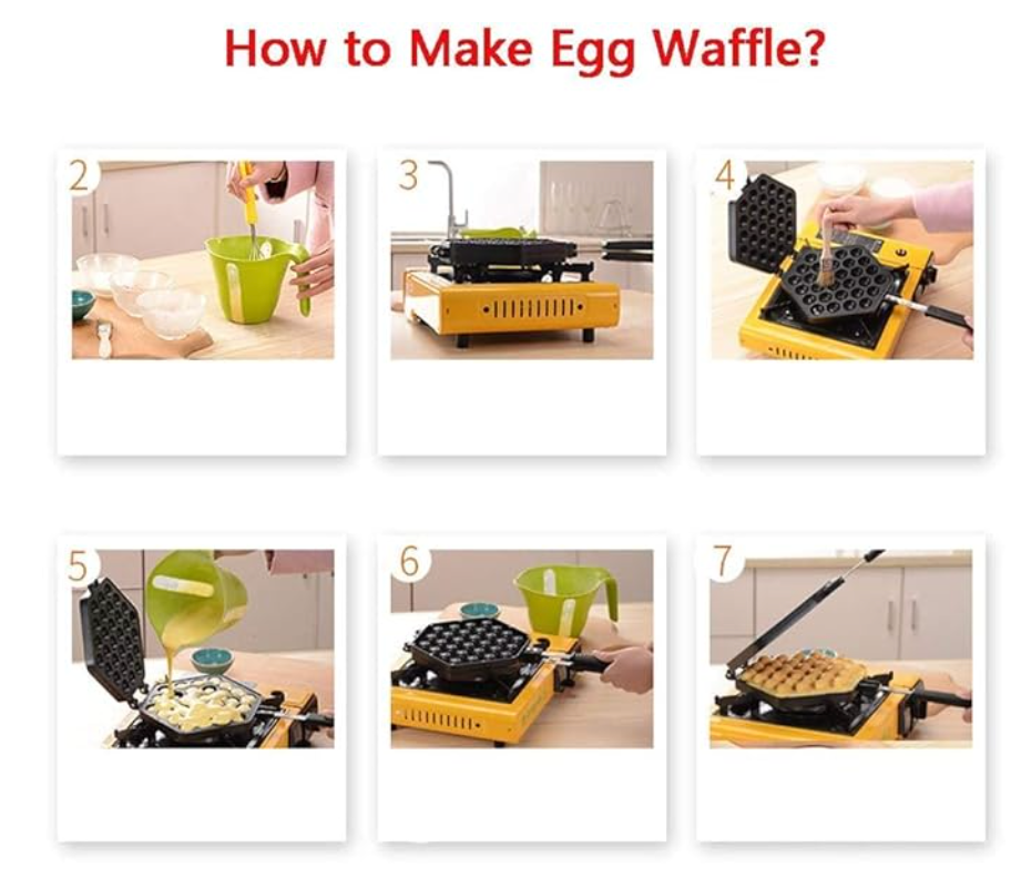 Bubble Waffle Maker Pan